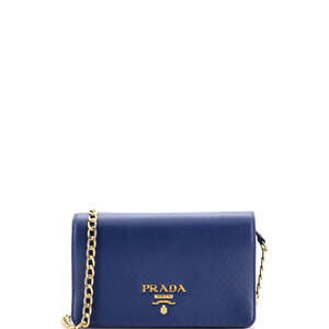 Prada Chain Wallet Crossbody Saffiano #202060P11B
